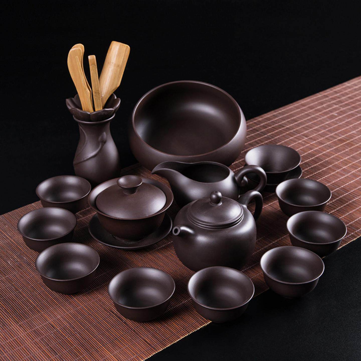 紫砂功夫茶具套装家用复古茶壶