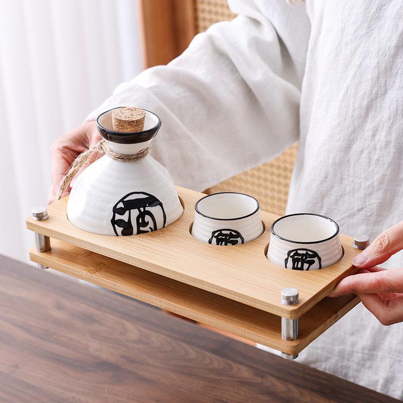 日分酒杯装清酒酒具家用陶瓷套复古小酒杯白酒酒器温式酒壶SS-100
