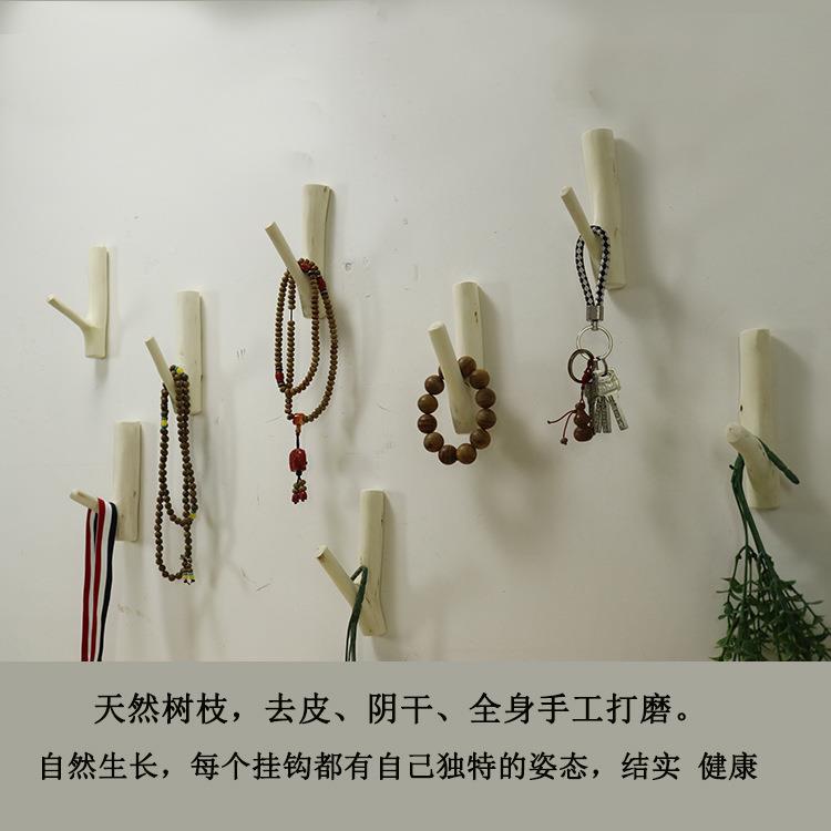 厂直工销 树枝挂钩田园装墙饰JMC挂钩面壁饰复古创意原木树杈挂钩