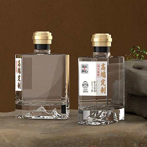 现货供应山底晶白料白酒瓶自酿