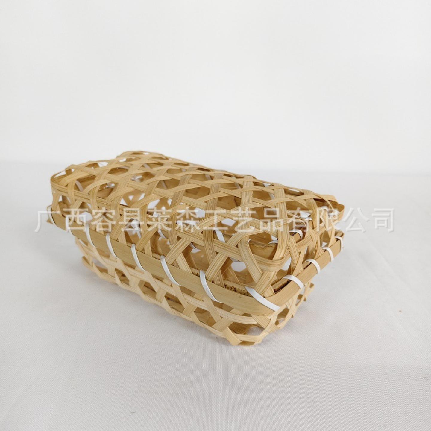 小长方形竹篮礼盒广式流心奶黄