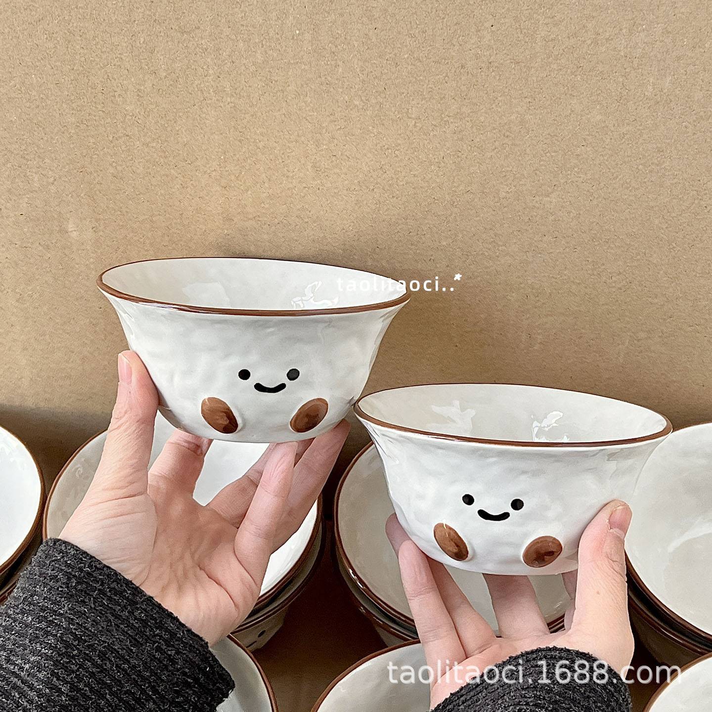ins风高颜值胖脚丫可爱米饭碗