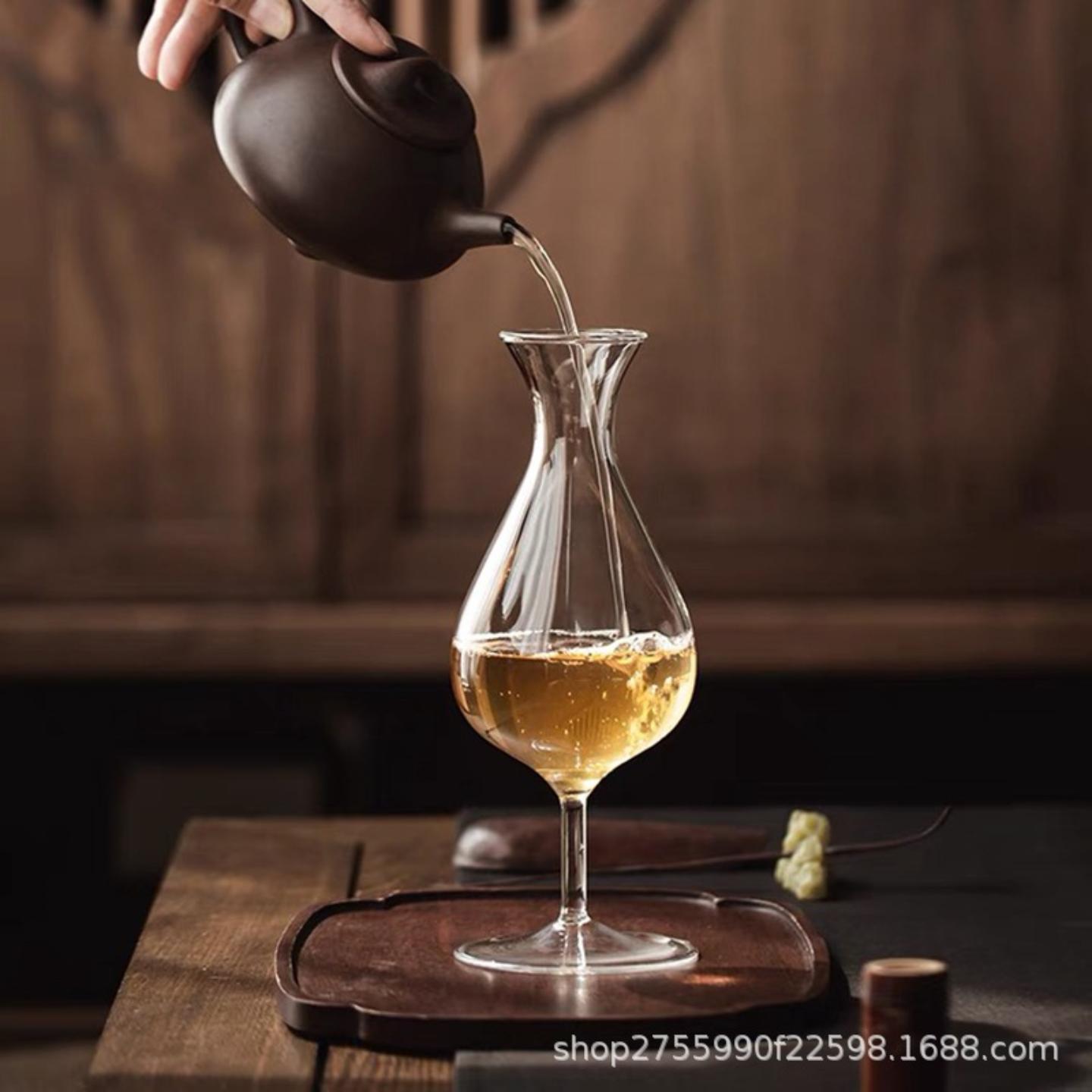 玻璃高脚分茶器创意公道杯