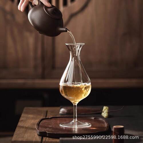 玻璃高脚分茶器创意公道杯