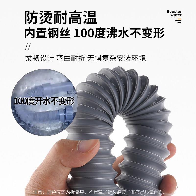 厨水槽洗菜排水管盆拖把池水管加长防烫延长管房单下槽排水管配件