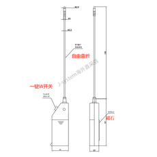 led生产及检测设备 日本atec缝隙工业用孔检查灯led灯测头pf-s 穴加工点检灯磁铁吸附 16439289