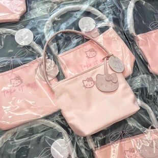 hellokitty包女大学生上课包单肩包2025新款水桶包精致腋下女包包