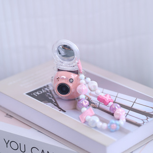 适用于富士instax PAL透明水晶壳搭配挂链贴纸 Type-c转换器