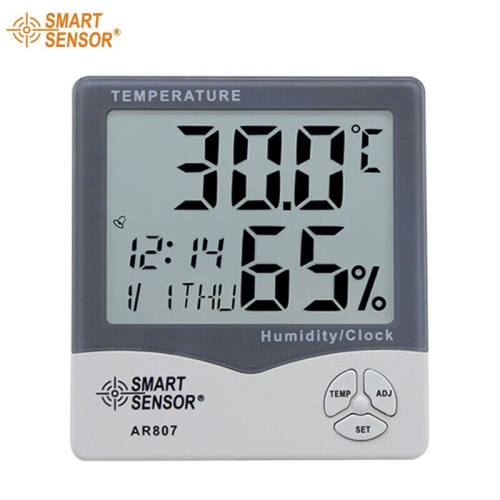 希玛（SMARTSENSOR）AR807温湿度工业计数字高精度电子温度计温湿