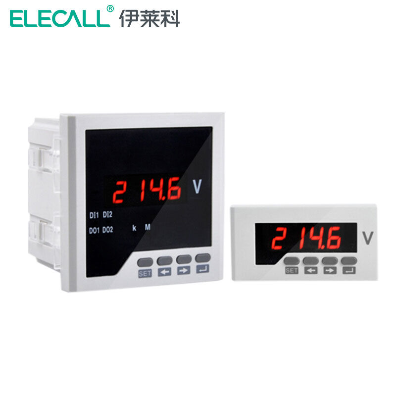 伊莱科（ELECALL）单相数显电压表直流电压表数字智能电表1路开关