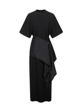 Z/S+D.精纺真丝腰封T恤连衣裙112D106Z