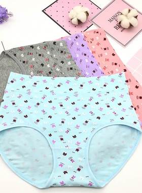 Women Seamless Lace High Waist Underwear Brief Knicker Panty