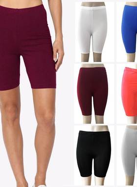 ctive Hot Sale Sink Mid Waist Cycling Slim Shorts For Ladies