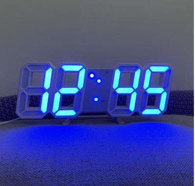 3D LED Digital Alarm Clock Electronic Luminous Night Table