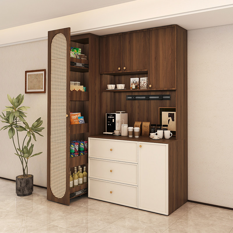 法式中古风餐边柜靠墙一体酒柜客厅到顶储物柜茶水柜复古零食柜子,住宅家具,餐边柜,淘宝优惠券,粉丝福利购,淘宝优惠卷