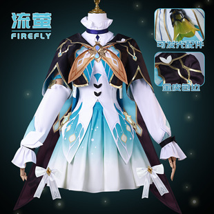 流萤cos服崩坏星穹铁道鸢尾花家系流萤cosplay游戏扮演服