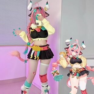 瓦雷莎cos服装原神女角色瓦蕾莎cosplay假发印象衣服鞋二次元全套