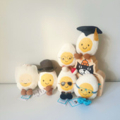 JELLYCAT趣味水煮蛋婚礼新郎新娘博士毕业蛋婚礼蛋潜水蛋墨镜礼物