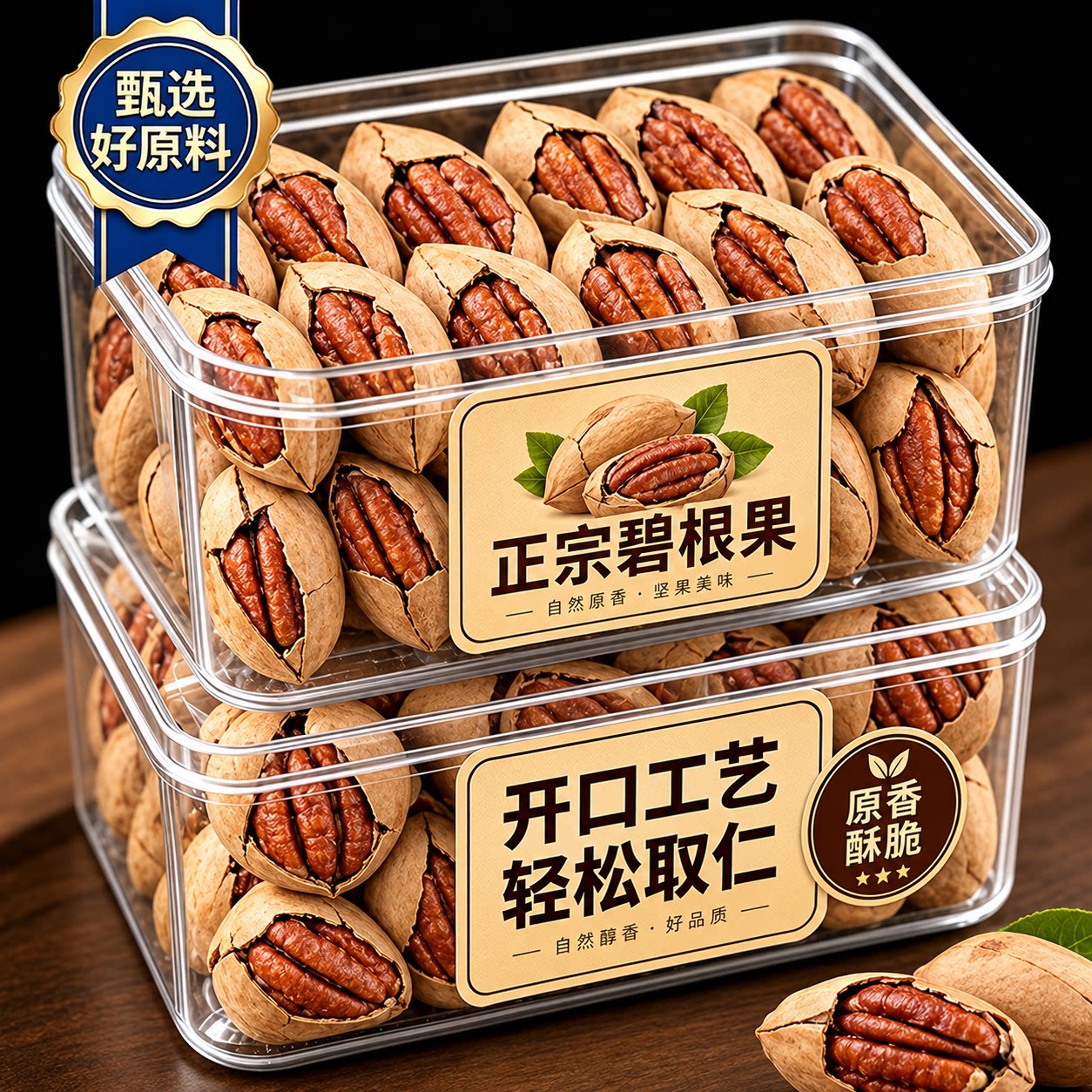碧根果2026新货官方旗舰店正品坚果原味添加奶油味整箱斤生零
