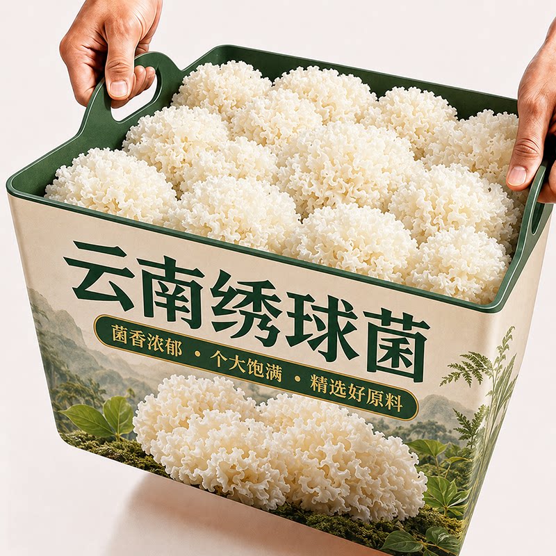 正宗云南绣球菌新鲜脆爽干货香菇凉拌炒菜火锅煲汤专用官方旗舰店图片