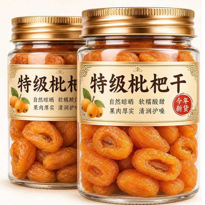 正宗竹盐枇杷干原味无添加官方旗舰店福建云霄非无糖蜜饯无核清润图片
