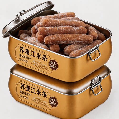 正宗传统老式纯荞麦江米条官方旗舰店无蔗糖无添加糯米手工老味道