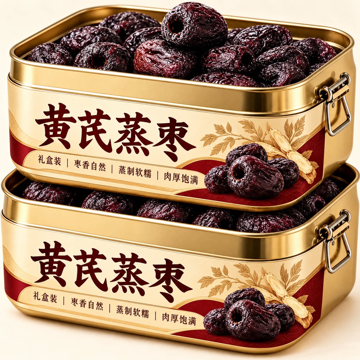 三蒸三晒红枣黄芪蒸枣去皮去核官方旗舰店健康零食休闲小吃即食品
