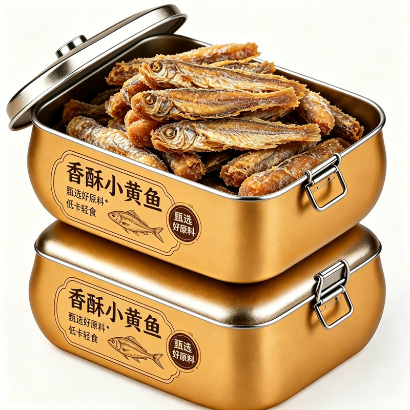 舟山特产香酥小黄鱼官方旗舰店黄鱼酥非油炸深海海鲜休闲食品小吃