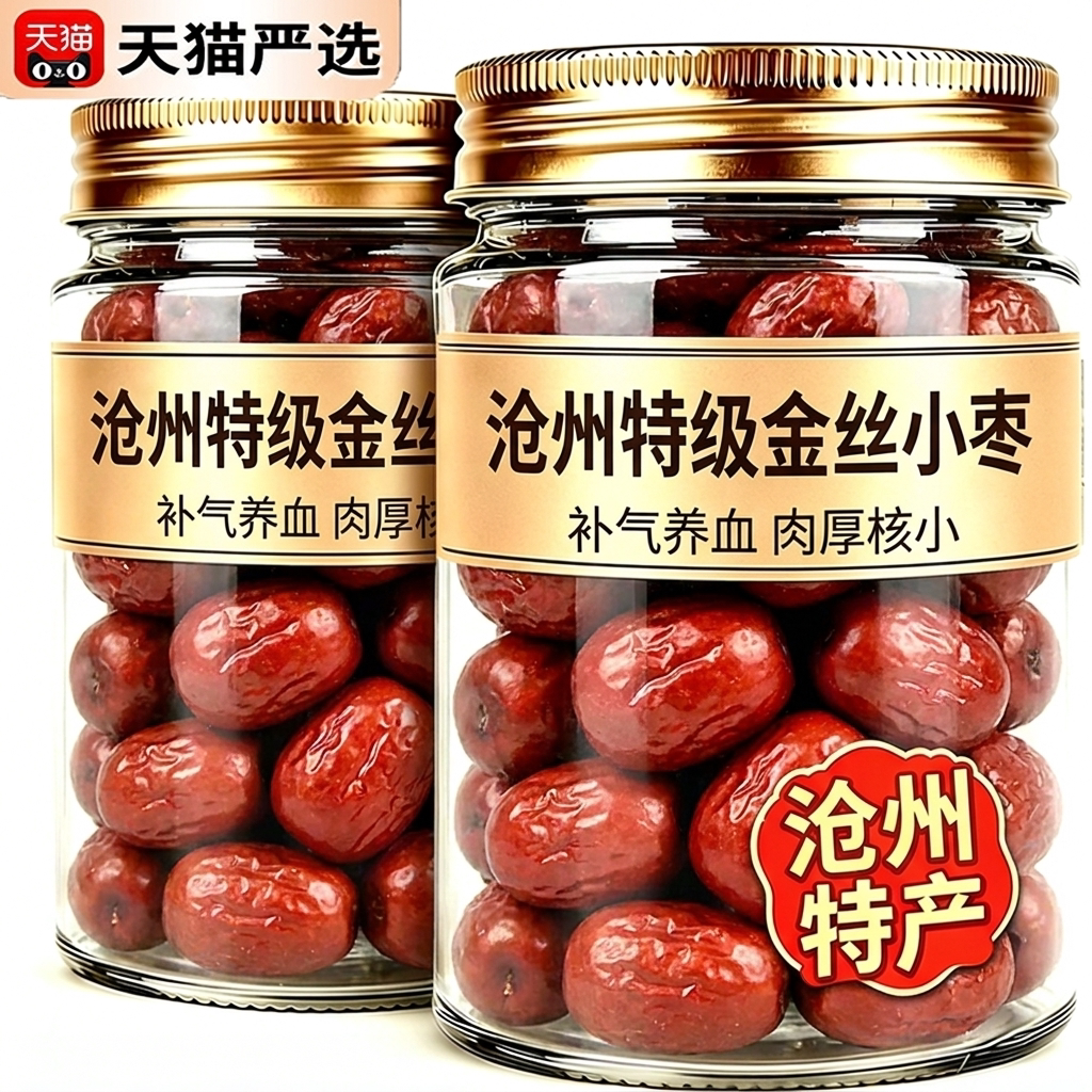正宗特级沧州金丝小枣官方旗舰店特级特产红枣2026新货优质免洗