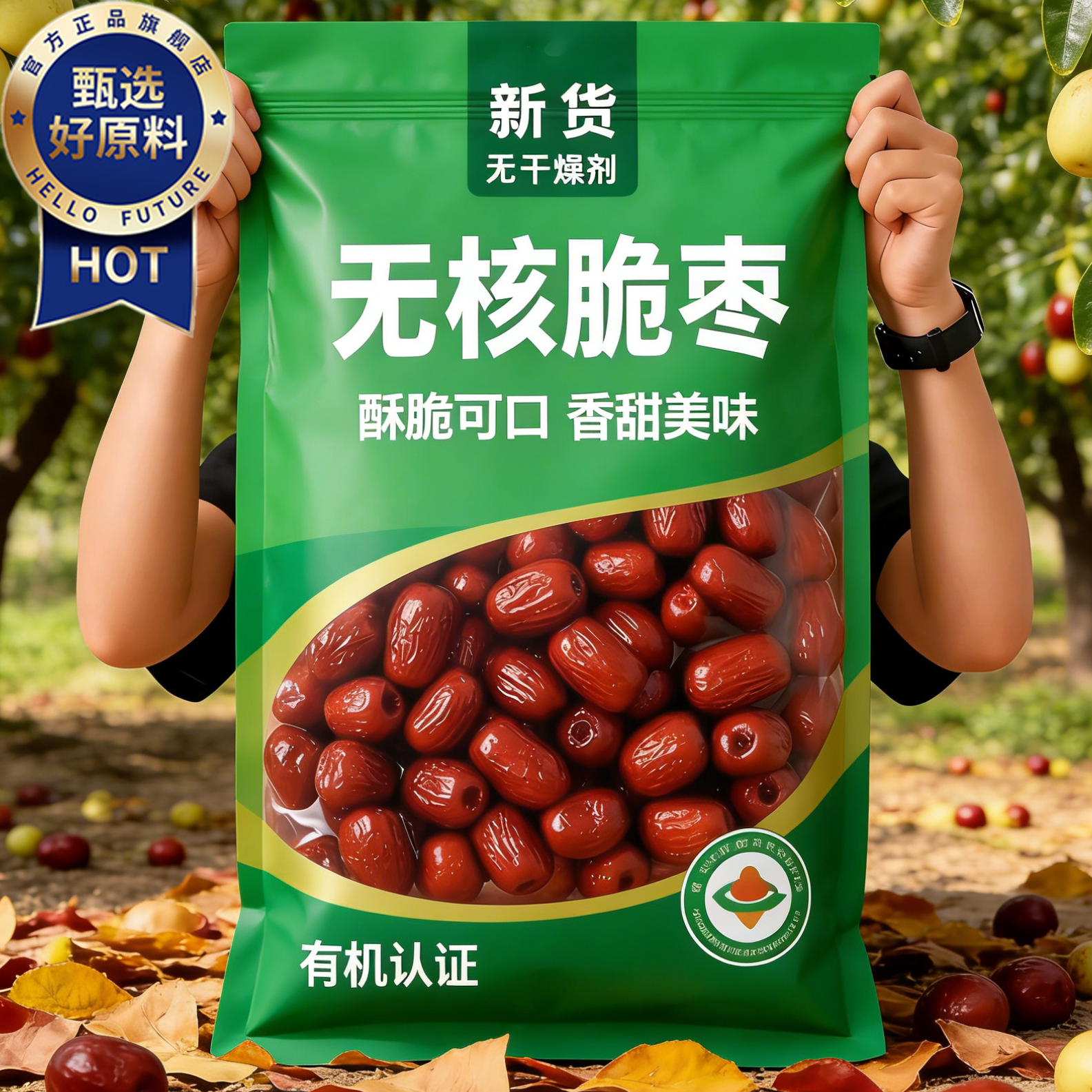 香酥脆枣无核酥脆官方旗舰店红枣干货嘎嘣脆独立包装孕妇零食年货,零食/坚果/特产,枣类制品,淘宝优惠券,粉丝福利购,淘宝优惠卷