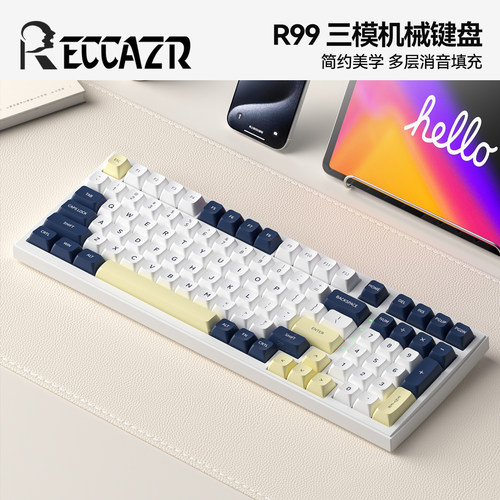 雷咖泽R99麒麟客制化机械键盘