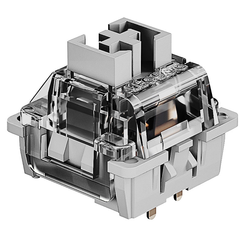 雷咖泽灰木轴v3热插拔线性轴轴体厚润客制化机械键盘轴hifi麻将音