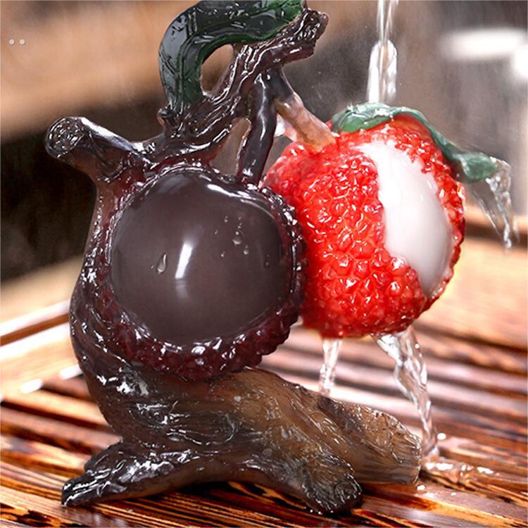 变色荔枝茶宠摆件精品可养茶桌茶盘茶玩茶具配件茶道茶宝茶台泡茶