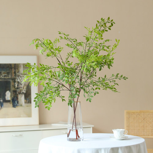 仿真绿植南天竹树枝造景拍摄道具