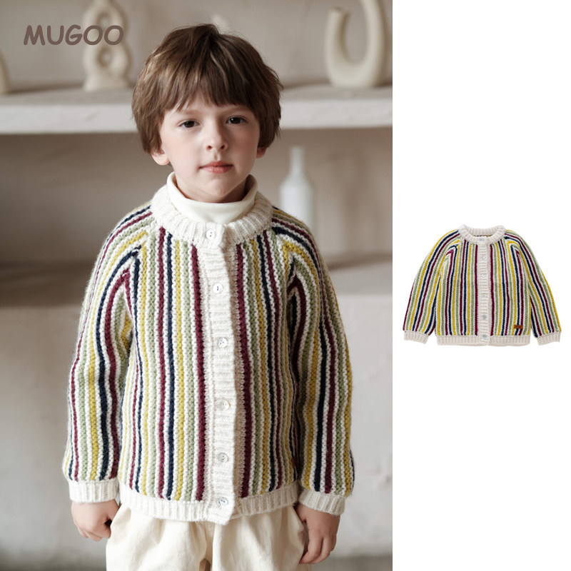 儿童毛衣2025新款秋冬男童时尚百搭条纹羊毛针织开衫外套潮流童装,童装/婴儿装/亲子装,毛衣/针织衫,淘宝优惠券,粉丝福利购,淘宝优惠卷