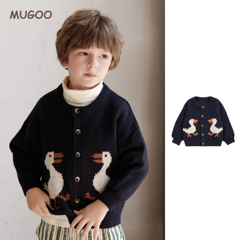 儿童羊毛开衫毛衣2025新款