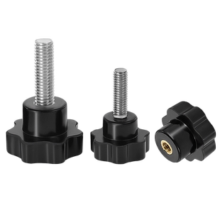 镀锌梅花胶木手柄螺丝五星六星形把手胶头旋钮手拧螺栓M4M6M8M10