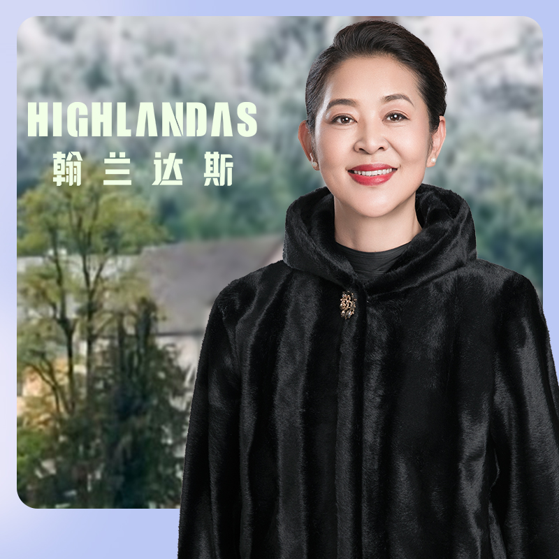 【倪萍同款】妈妈秋冬外套秋季中长款连帽环保貂绒女中老年女装毛