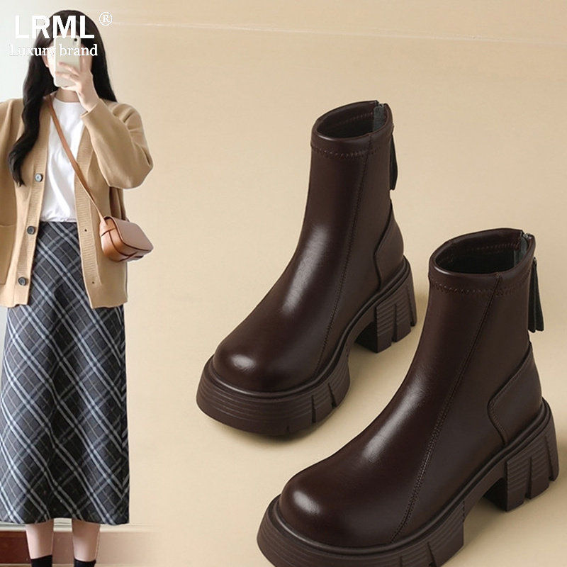 马丁靴女秋冬款厚底英伦风短靴百搭复古时尚小个子显瘦加绒增高靴,女鞋,马丁靴,淘宝优惠券,粉丝福利购,淘宝优惠卷