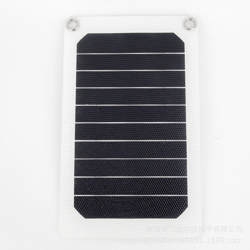 新款 etfe便携式6w6v板太阳能电池板板光伏发电手机户外充电