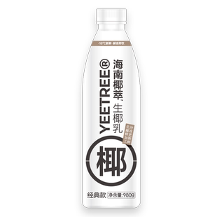 海南椰萃越王头生椰乳980g 冷冻椰汁椰乳厚椰奶椰浆生椰拿铁奶茶