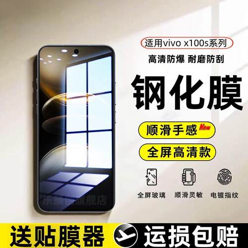 精菲适用于vivox100s钢化膜vivox10spro直面保护贴膜vivo X100s防窥手机膜x10spro蓝光防爆玻璃刚化模viv0x1O