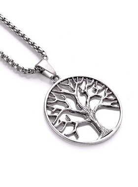 促销欧美跨境首饰速卖通直售项链创意镂空生命树项链毛衣链