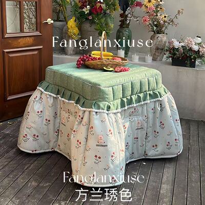 新款烤火被子烤火桌罩套茶几电暖桌被罩电暖桌被罩炉罩套取暖桌套