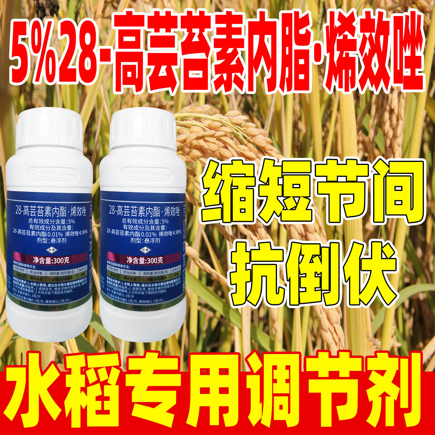 芸探花28高芸苔素内脂酯烯效唑