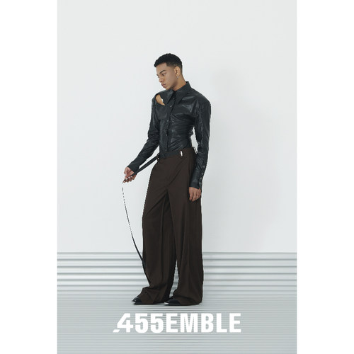 无性别低腰长裤宽松休闲裤西裤