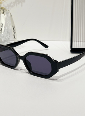 日本topwhit新款几何太阳镜 欧美时尚多边形简约节拍百搭墨镜女