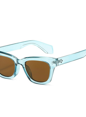 日本topwhit春季猫眼太阳镜简约时尚百搭男女士铆钉墨镜sunglass