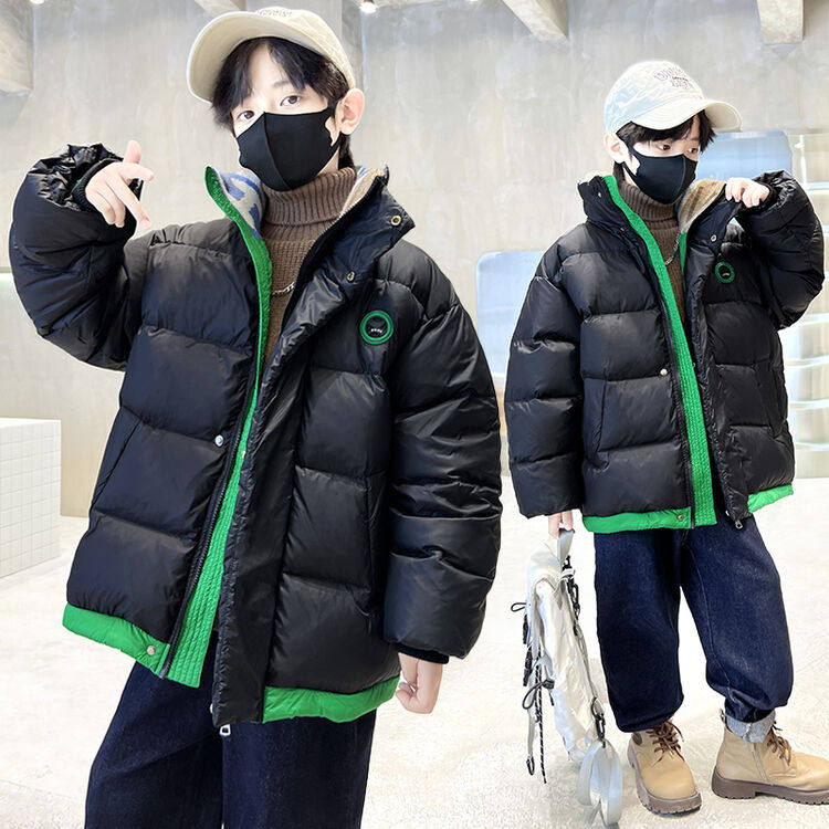 大童男装一米二三四五六年级10七13八九十15岁小孩冬衣羽绒服外套