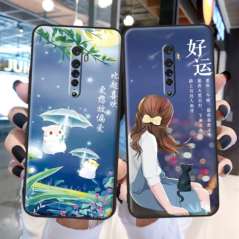 opporeno2手机壳reno2男女新款全包防摔硅胶软壳opporeno2手机套